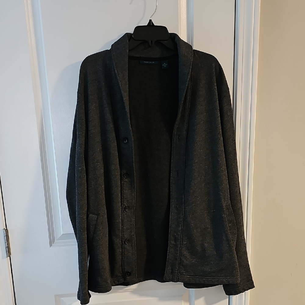 Perry Ellis Charcoal Knit Sweater
